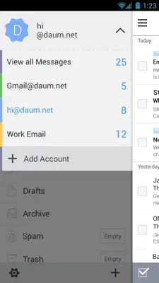 DaumMail android App screenshot 3